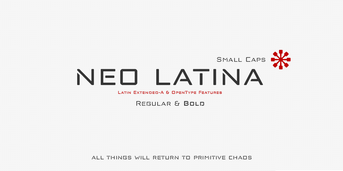 Beispiel einer Neo Latina-Schriftart #7